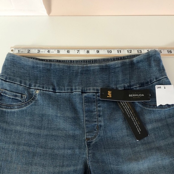 Lee Slim Fit Bermuda Mid Rise NWT 10 - Picture 5 of 8